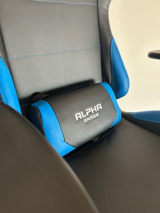 Cadeira Gamer Alpha Gamer Preta e Azul