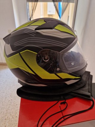 Cascos Unik CI-24 Rider Amarillo Fluor Talla M/S