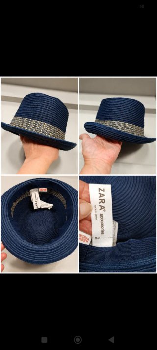 Sombrero de paja azul Zara niño/a
