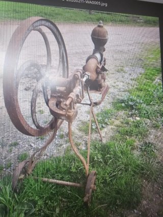 Máquina antigua de recolección
