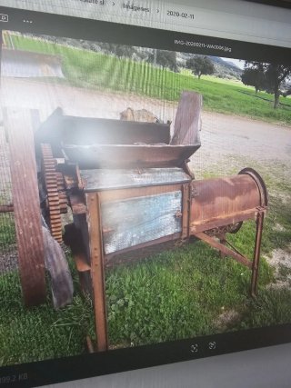 Máquina antigua de recolección