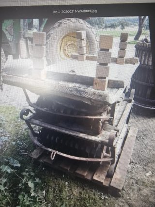 Máquina antigua de recolección