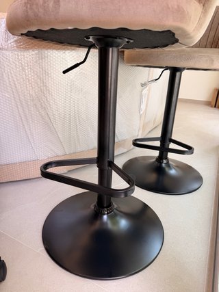 Taburete de barra de cocina terciopelo