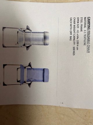 Silla de playa plegable azul multiposición
