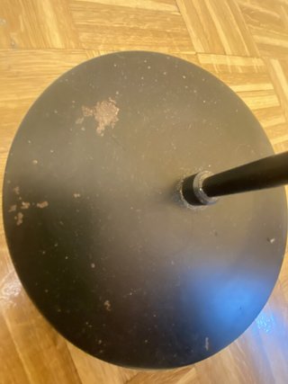 Lámpara de pie negra ajustable