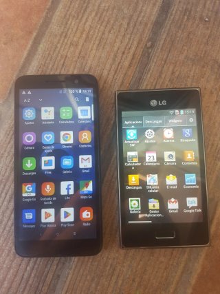 2 mobiles..LG de orange 1 sim , y Alcatel 2 Sim
