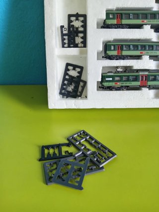 Set 4 trenini elettrici verdi SBB CFF FFS