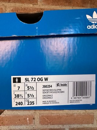 Zapatillas Adidas SL 72 Talla 38.5