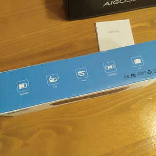 Altavoz Bluetooth AIGOSS Radio FM Negro