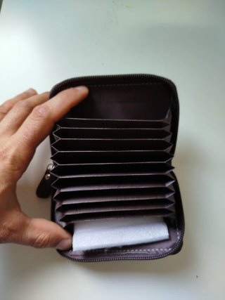 Cartera Beiweisi Marrón Cremallera