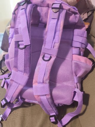 Mochila militar tie-dye morada y rosa 45 Litros
