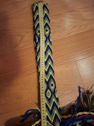 Bolso artesanal Wayúu multicolor