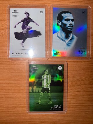 3 Cartas Topps Simplicidad Numeradas