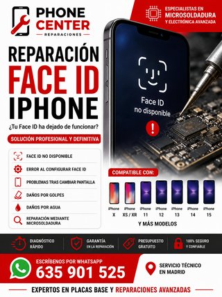 REPARACIÓN FACE ID IPHONE