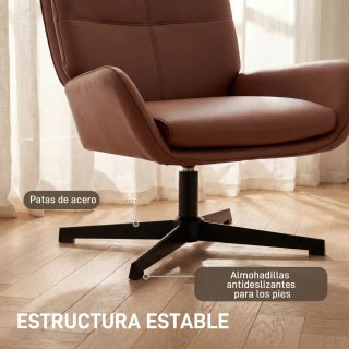 Butaca Marrón PU Sillón Lectura