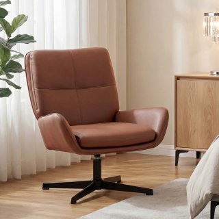 Butaca Marrón PU Sillón Lectura