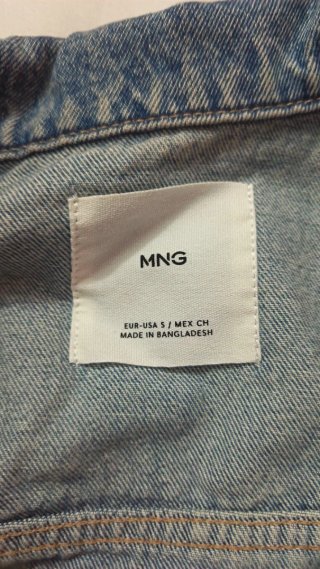 Chaqueta vaquera Mango azul Talla S