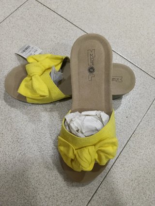 Sandalias MSL Amarillas con Lazo