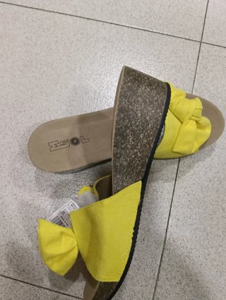 Sandalias MSL Amarillas con Lazo