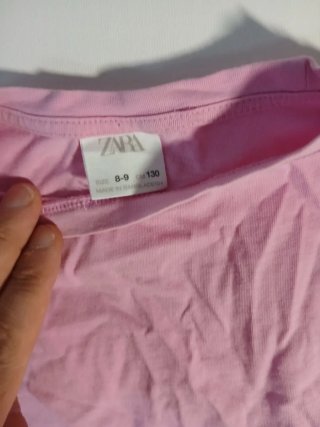 Camiseta rosa niña Zara