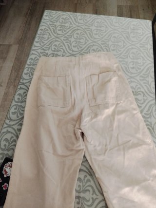 Pantalón Zara Beige Botones Dorados