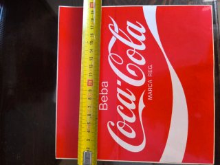 Pegatinas Coca-Cola Beba Marca Reg. 20cm