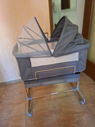 Cuna colecho Besrey gris