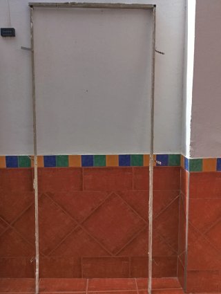 Puerta de paso de aluminio