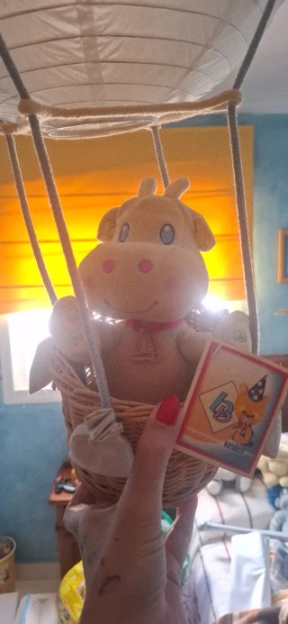 Lámpara infantil globo aerostático