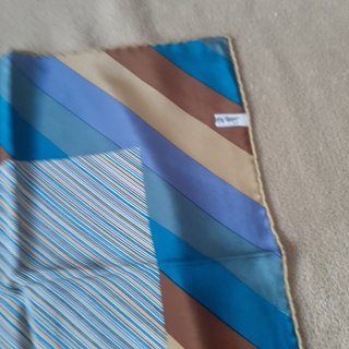Pañuelo Pertegaz Rayas Azul y Marrón