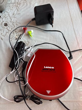 Reproductor CD/MP3 Lenco Rojo