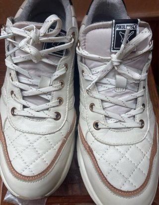 Zapatillas Pikolinos Beige/Blanco Mujer