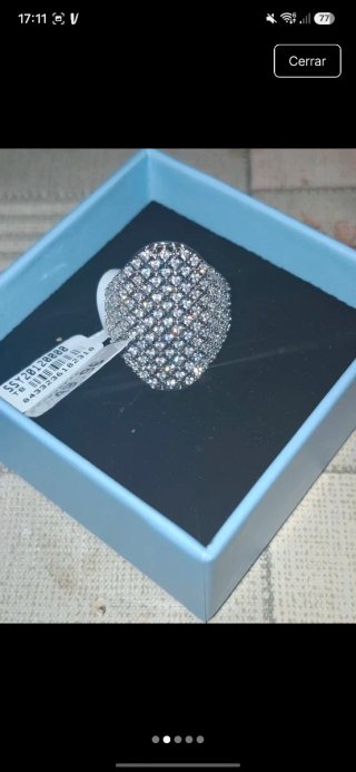 Anillo Luxenter ajustable con circonitas.Divino!