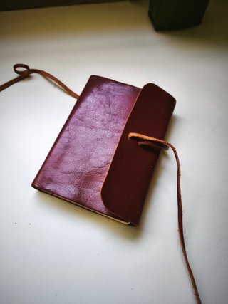 Cuaderno artesanal piel cuero bolsillo