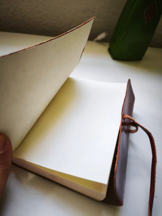 Cuaderno artesanal piel cuero bolsillo