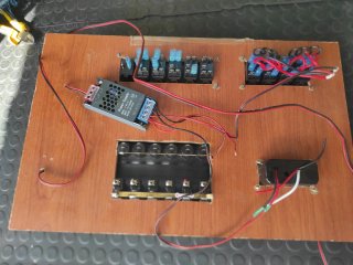 Cuadro de mandos con interruptores