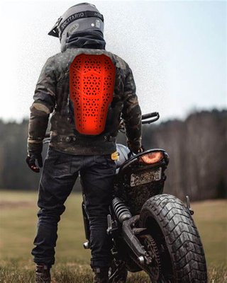 Espaldera Moto CE UK Nivel 2 Fluor 48x27cm