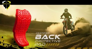 Espaldera Moto CE UK Nivel 2 Fluor 48x27cm