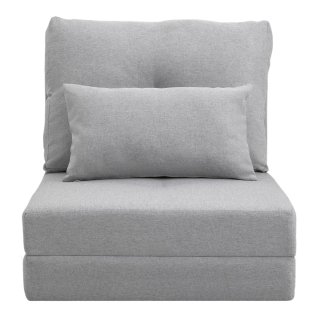 Sofá Cama Individual Plegable Gris