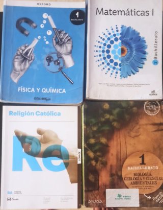 Libros de texto 1° bach IES Comuneros de Castilla