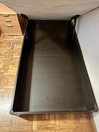 Canapé abatible 90cm madera oscura