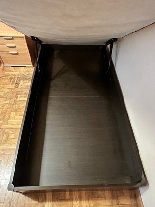 Canapé abatible 90cm madera oscura
