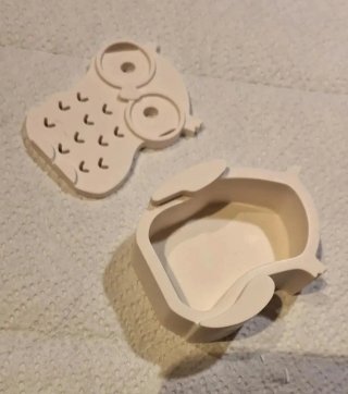Simpatico Gufetto Luminaria Cuori gesso ceramico
