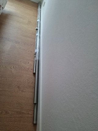 3 Barras Cortina Metal 3cm Diámetro