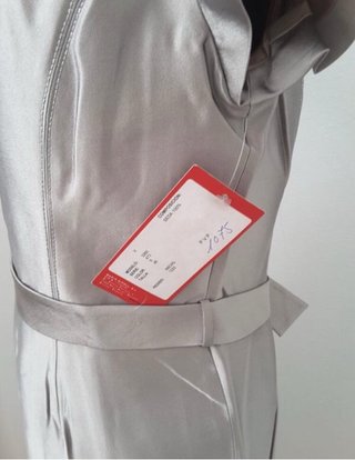 Vestido de fiesta plateado