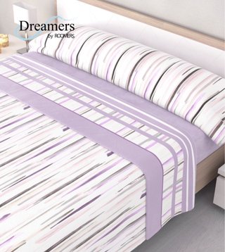 Juego sabanas Melina malva cama 180cm OFERTA!!