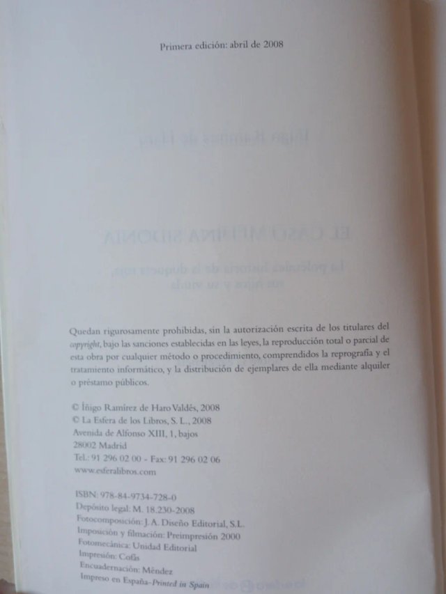 Libro La duquesa roja El caso Medina Sidonia