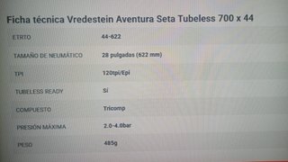 Neumáticos 700cx44 para Gravel