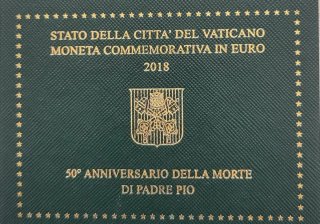 Estuche Coincard Vaticano 2018 Padre Pío