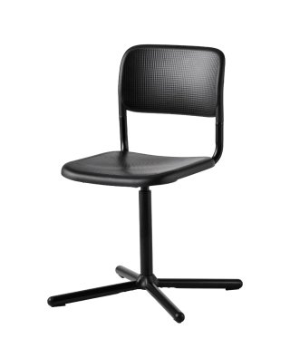 Silla giratoria IKEA SMALLEN negra